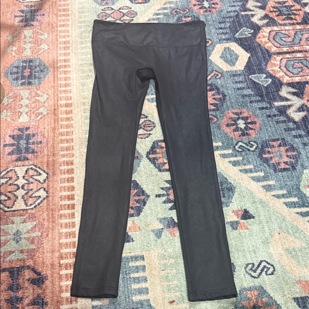Black Faux Leather Leggings